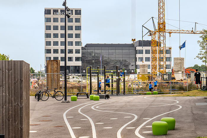 'Schoolplein in Ørestad'. 